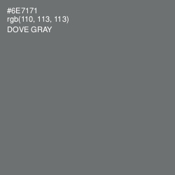 #6E7171 - Dove Gray Color Image